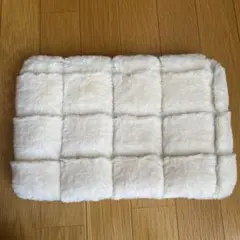 白　ファー キルティング クラッチバッグ