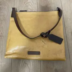 Uni&co.メッセンジャーバッグ ヌメ革 レザーバック 黄XZ 3736ADU