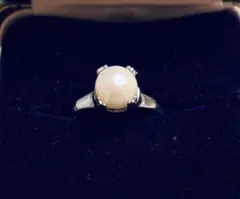 指輪　リング　シルバー　アコヤパール　あこや真珠　本真珠