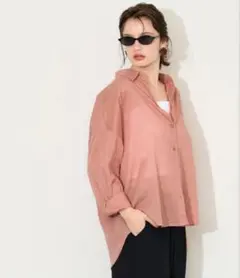 ＊美品＊coca コカ ガーゼシャツ ネイビー