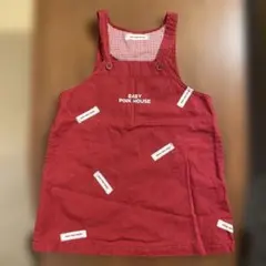 BABY PINK HOUSE 赤 ジャンバースカート