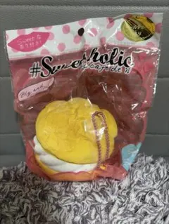 シュークリームスクイーズストラップ ホイップクリーム