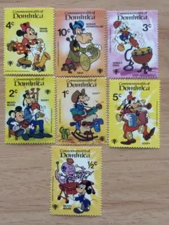 ディズニー切手6枚（ドミニカ：ピーターパン、クリスマス切手） - メルカリ