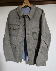 1940s フランス ボロ ビンテージ コットンピケ ハンティング