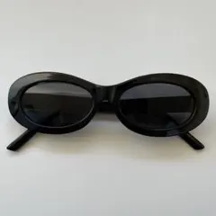 オーバル サングラス ブラック オーバル型サングラス 新品