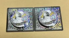 ONE PIECE バースデイ缶バッジ　ルッチ　2点セットのサムネイル