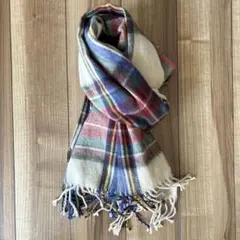 チェック柄 大判ショール マフラー