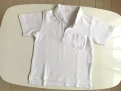 G.G.Cホワイト ポロシャツ 胸ポケット付き　110サイズ