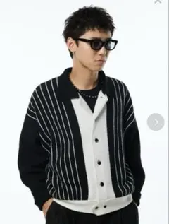 the boldman ストライプニットジャケット