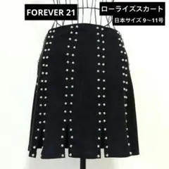 FOREVER21 ブラックミニスカート　ローライズ　パンクスタイルのサムネイル