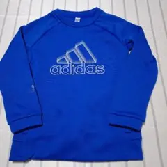 未使用アディダスadidas柔らか裏起毛110スウェットトレーナー