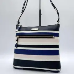 極美品✨kate spade リーガン ストライプ 2WAY かごバッグ - メルカリ