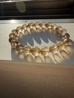 ルチルクォーツ　ゴールドブレスレット