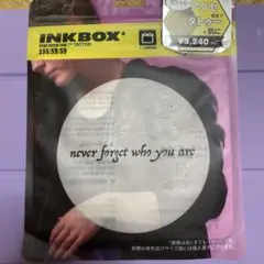 INKBOX タトゥーシール never forget who you are