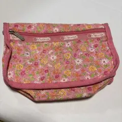 LeSportsac ポーチ 花柄 ピンク