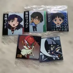 新世紀エヴァンゲリオン ウエハースシール 5点