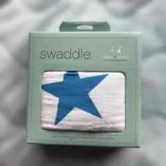 【新品・未使用】aden + anais スワドル 青い星柄 47