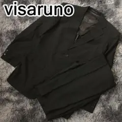 visaruno スーツ セットアップ メンズ ブラック ビジネス フォーマル