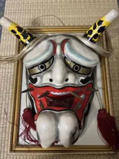 気まぐれ価格！壁掛け　お面　魔除け　縁起物　ちょっと難あり 気まぐれ価格！壁掛け お面 魔除け 縁起物 ちょっと難あり - メルカリ