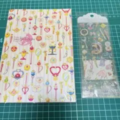 セーラームーン 20周年 シール ノート ぷっくりクリアシール