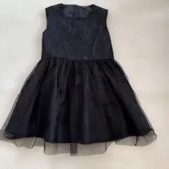 キッズ フォーマルワンピース 120cm ブラック　結婚式　発表会