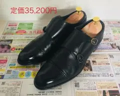 madras マドラス ダブルモンク ストレートチップ 25cm ブラックのサムネイル