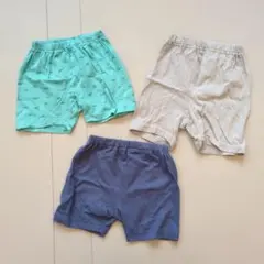 短パン ハーフパンツ 80cm 3枚セット
