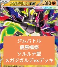 ガ*ス様 ジムバトル優勝構築 ソルルナ型 メガジガルデexデッキ