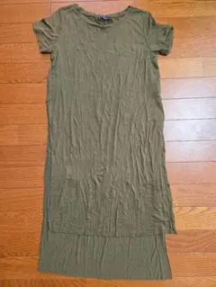 Bershka カーキ 半袖チュニック ベルシュカのサムネイル