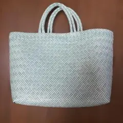 PPバンド　パサールバッグ S ホワイトストライプブルー