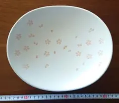 桜の花柄 陶器皿 ①−2