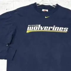 90s NIKE MICHIGAN wolverines 長袖Tシャツ ナイキ