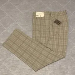 ユニクロ スマートアンクルパンツ グレンチェック Lサイズ