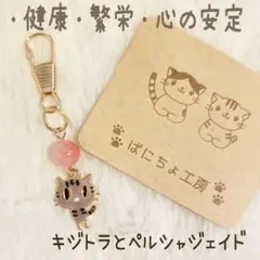 【VC.533】うちのこシリーズ　キジトラとペルシャジェイド　パワーストーン