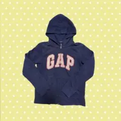 gap キッズ パーカー 紺 ピンク スパンコール