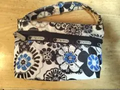 ［レア］LeSportsac バッグポーチ 花柄 化粧ポーチ　ミニトートのサムネイル