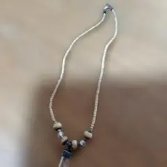 天然石クリスタルペンダントネックレス