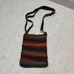 カラフルストライプショルダーポシェット