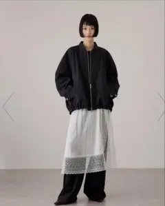 ADAMETROPE'FEMME 26SS サステナブルレースワンピーススカートのサムネイル