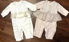 プティマイン　フリル付き　2wayオール　50-702点セット　双子