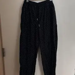 studio clip 水玉模様カジュアルパンツ 黒　FREEサイズのサムネイル
