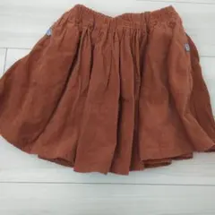 コーデュロイ　フレアスカート　インナーパンツ付き