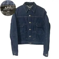 A.P.C. セルビッジデニムジャケット 2nd 赤耳 Gジャン 初期タグ 濃紺