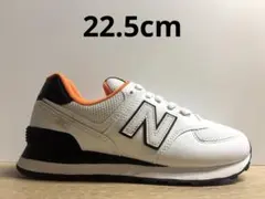 未使用 22.5cm D ニューバランス ML574UA2 ホワイト