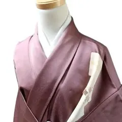 新品 しつけ糸つき 正絹 色無地 絽 一つ紋 夏着物 薄物 アースカラー