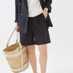 【Plage】Sandylinen混 Short SLAXパンツのサムネイル
