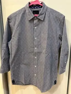 美品　TK MIXPICE ドット￼￼柄 ７部袖シャツ Mサイズ　タケオキクチ