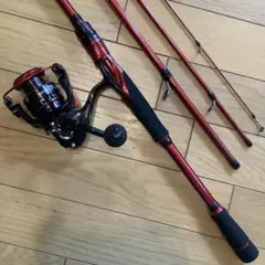 コンパクトロッド4ピース1.8mスピニングロッド&スピニングリール3000番のサムネイル