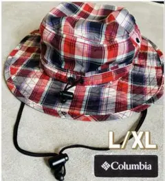 Columbia（コロンビア）チェック柄 アウトドアハットL/XL 山登り魚釣り