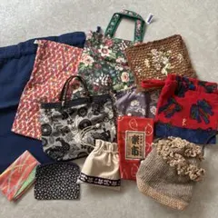 新品【まとめ売り】エコバッグ トートバッグ 和柄 ロベルタディカメリーノ